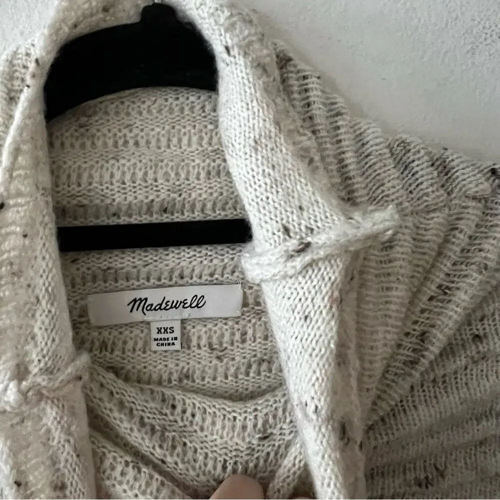 Madewell Donegal Belmont Mockneck Sweater in Coziest Yarn